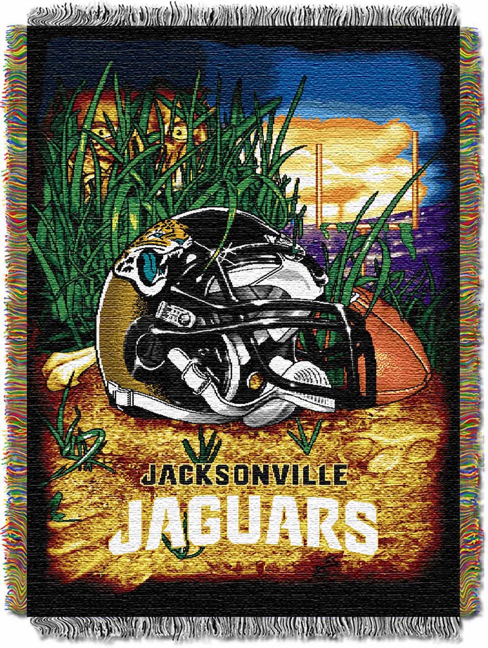 Jacksonville Jaguars Home Field Advantage Series Tapestry Blanket 48 x 60