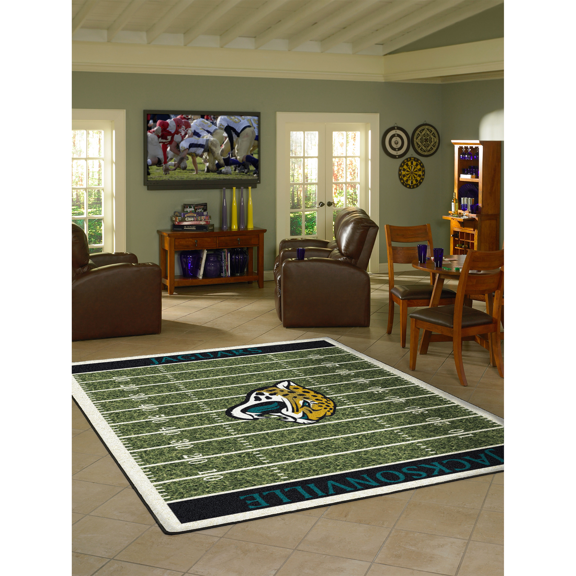 Jacksonville Jaguars 4 X 6 HOMEFIELD Rug