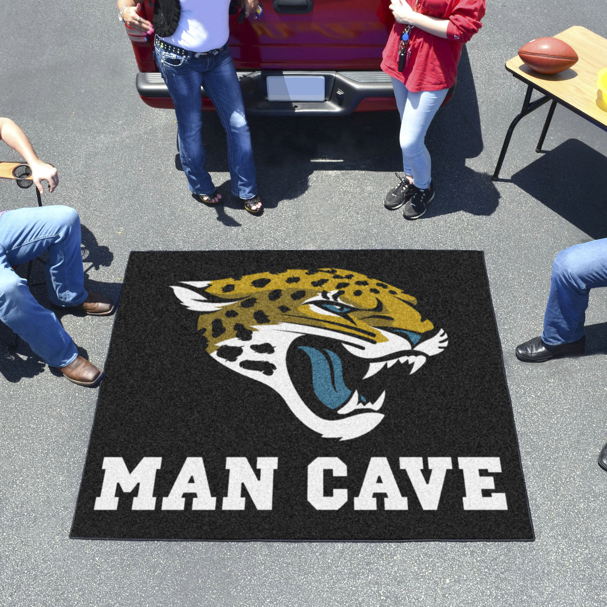 Jacksonville Jaguars MAN CAVE TAILGATER 60 x 72 Rug