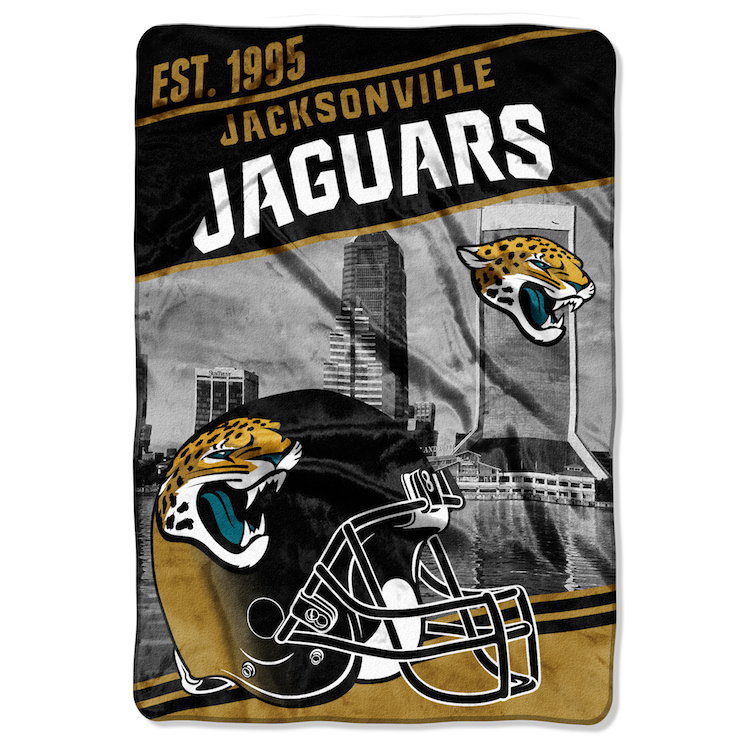 Jacksonville Jaguars OVERSIZED Micro Raschel Blanket 62 x 90