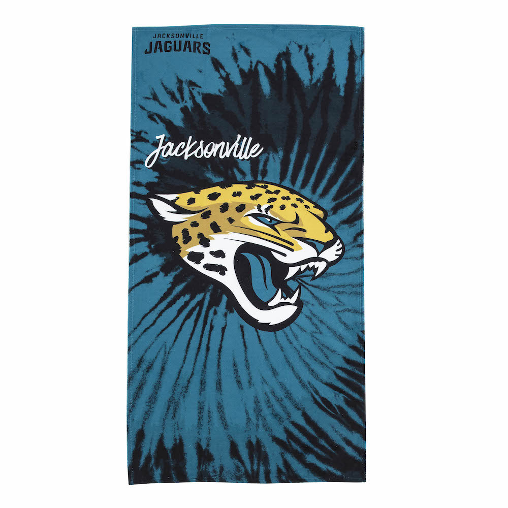 Jacksonville Jaguars Pyschedelic 30x60 Beach Towel