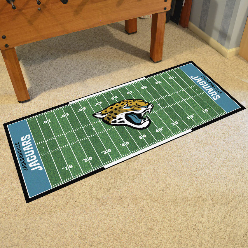 Jacksonville Jaguars 30 x 72 Football Field Carpet Runner