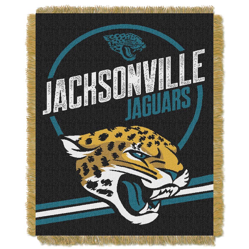 Jacksonville Jaguars Double Play Tapestry Blanket 48 x 60