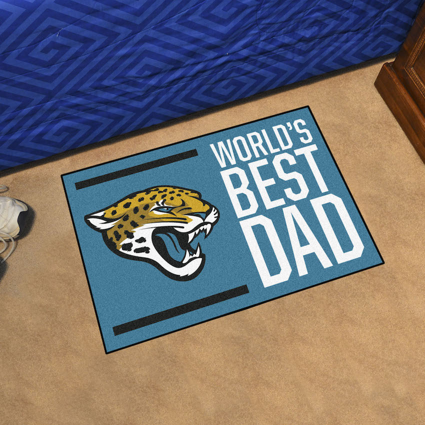 Jacksonville Jaguars 20 x 30 WORLDS BEST DAD Floor Mat