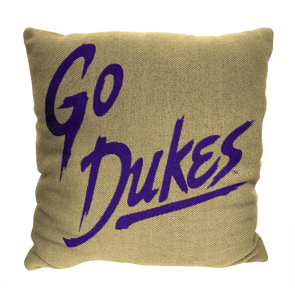 James Madison Dukes Double Sided INVERT Woven Pillow