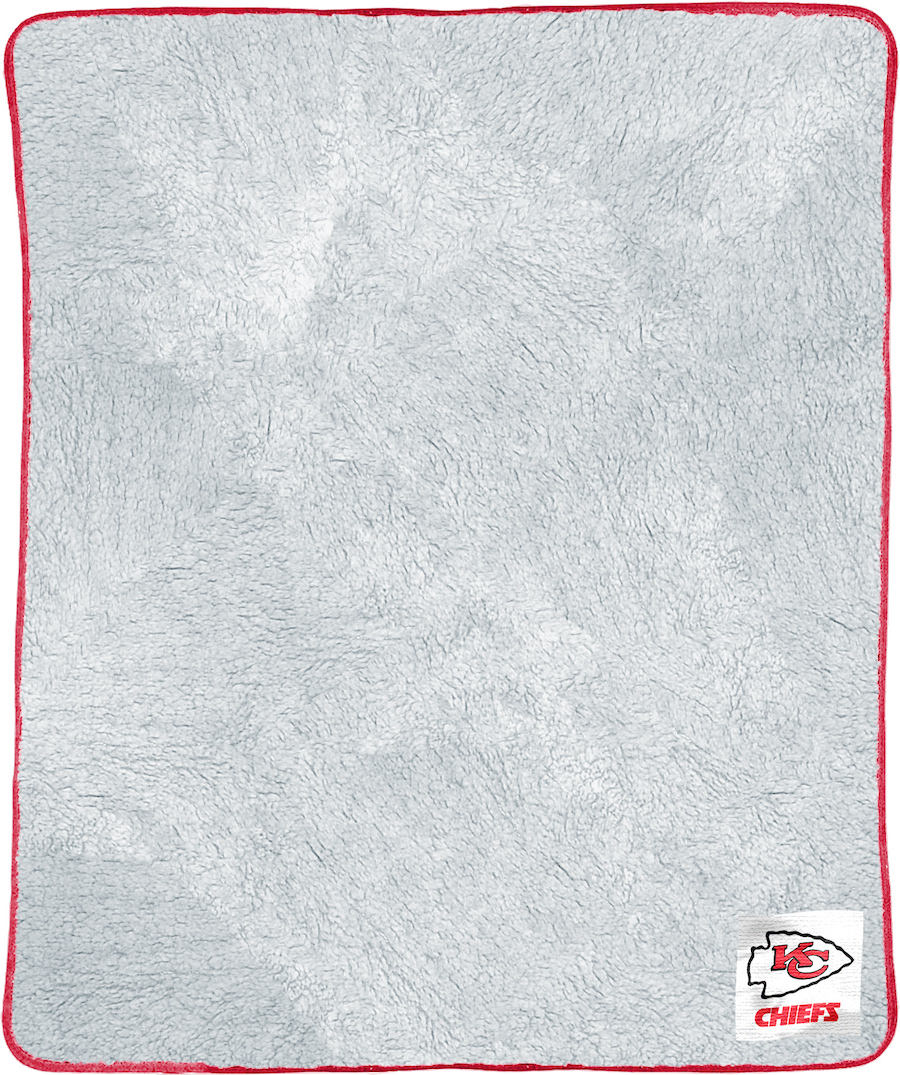 Kansas City Chiefs 2 Tone SHERPA Throw Blanket