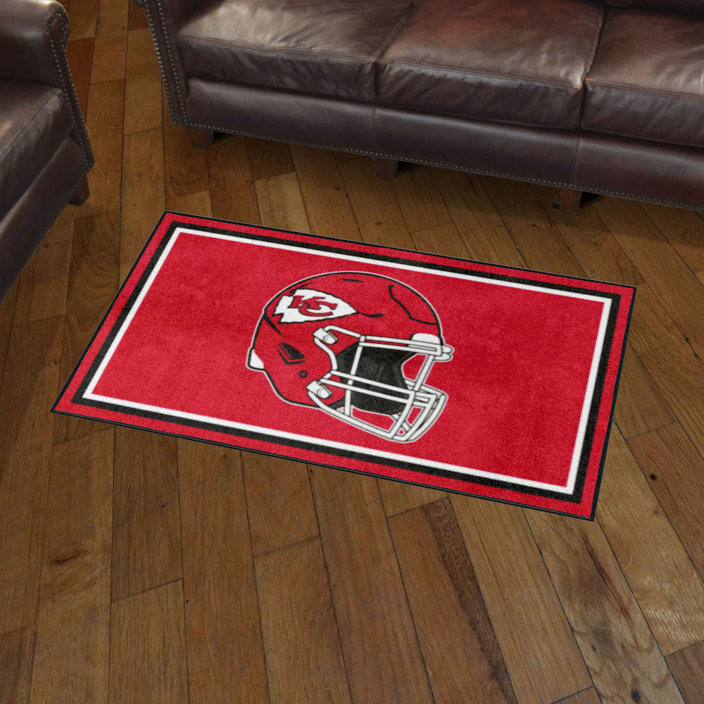 Kansas City Chiefs 3x5 Area Rug - Helmet Logo