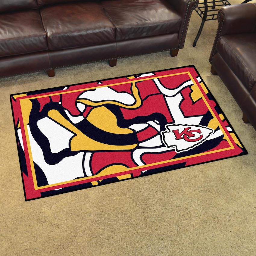 Kansas City Chiefs 4x6 Quick Snap Area Rug