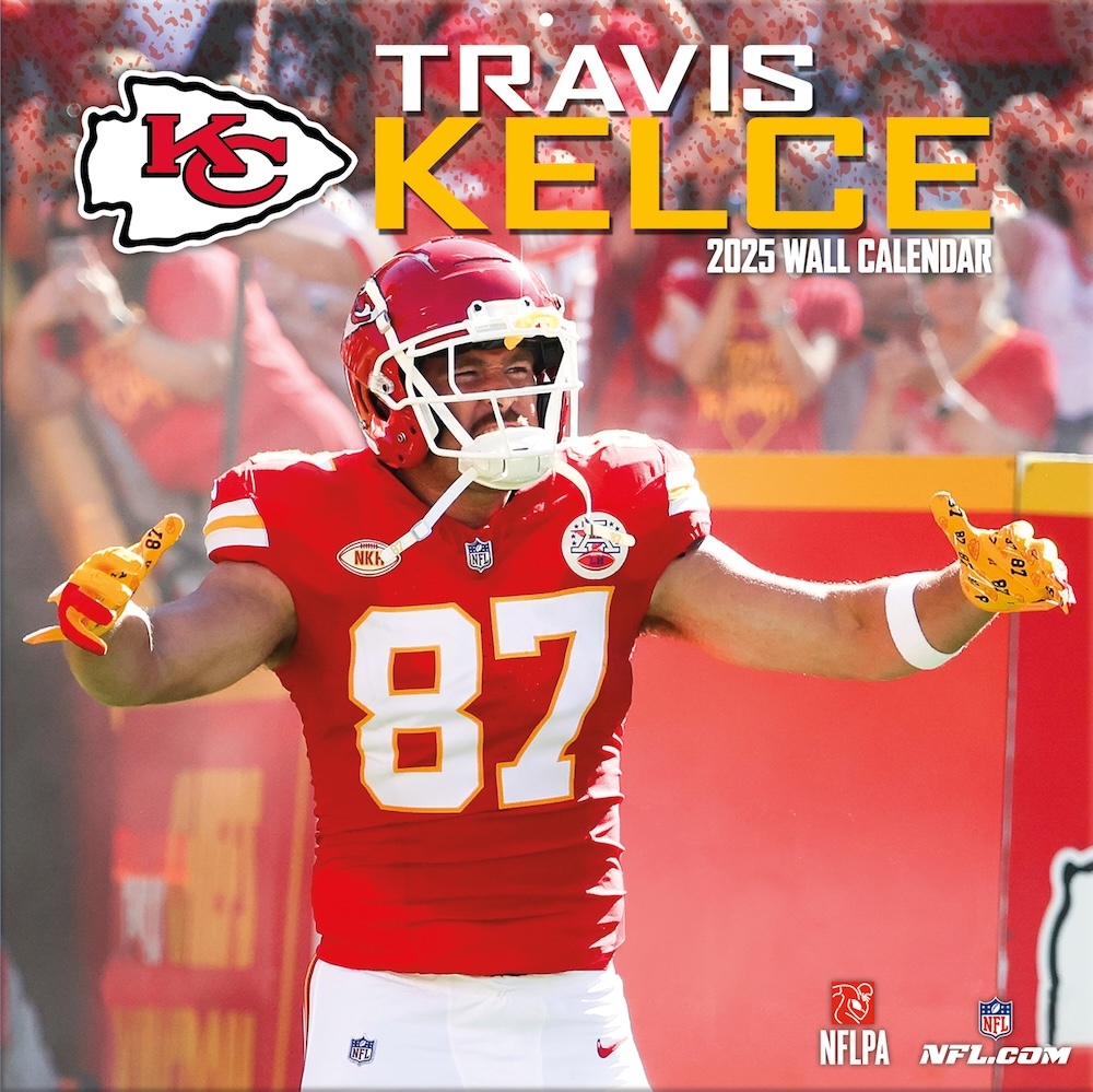 Kansas City Chiefs Travis Kelce 2025 NFL Wall Calendar