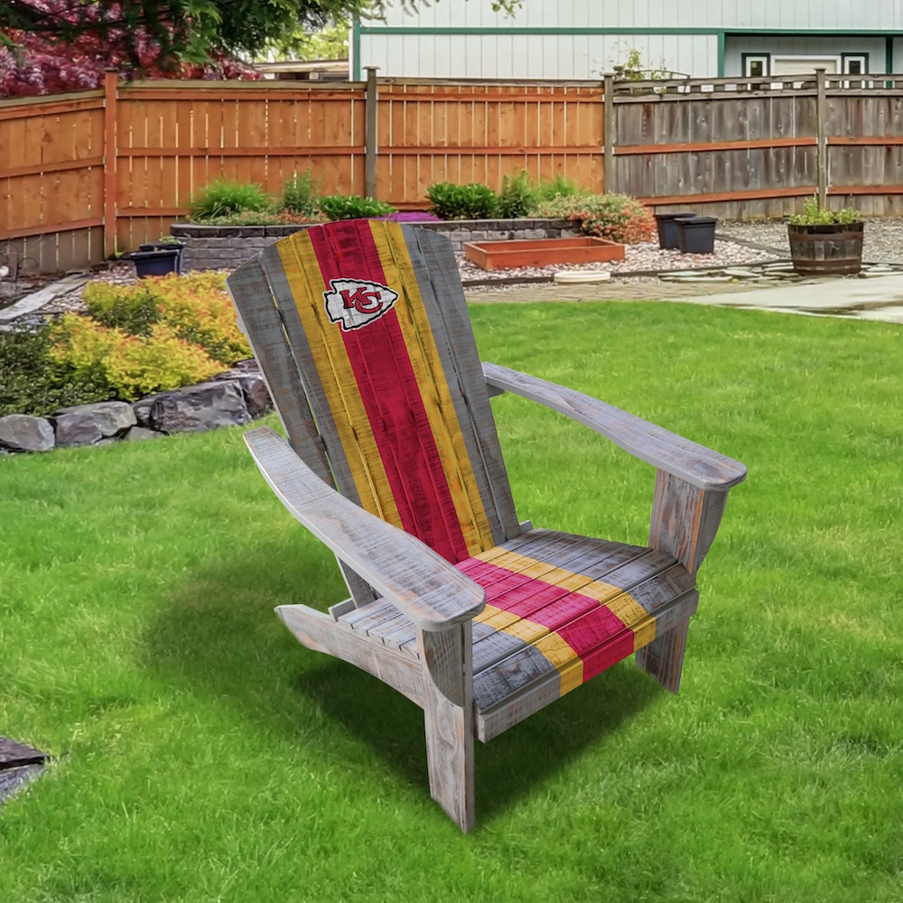 Kansas City Chiefs Wooden Adirondack Chair