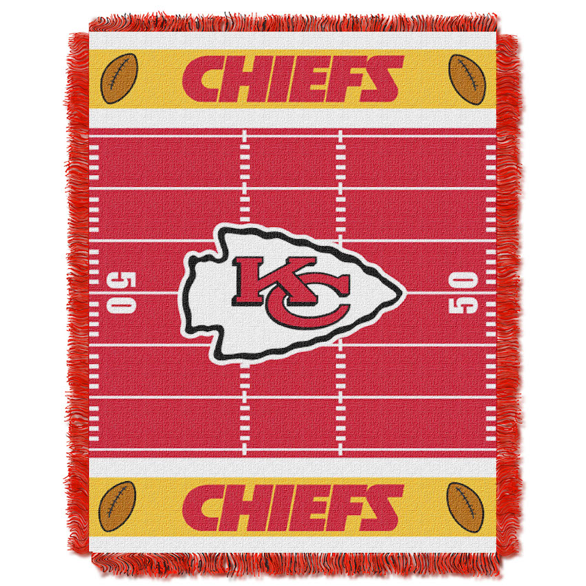 Kansas City Chiefs Woven Baby Blanket 36 x 48