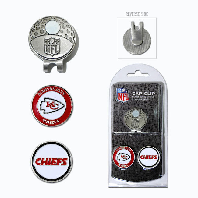 Kansas City Chiefs Hat Clip With 2 Ball Markers