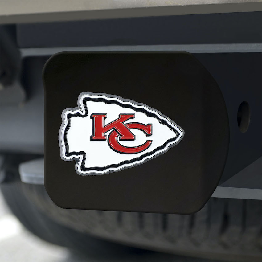 Kansas City Chiefs Black and Color Trailer Hitch Cover