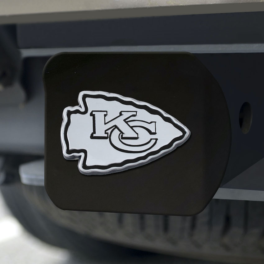 Kansas City Chiefs BLACK Trailer Hitch Cover