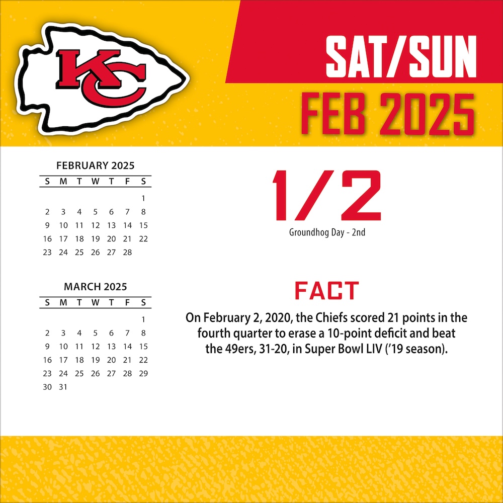 Kansas City Chiefs 2025 NFL Page-A-Day Box Calendar