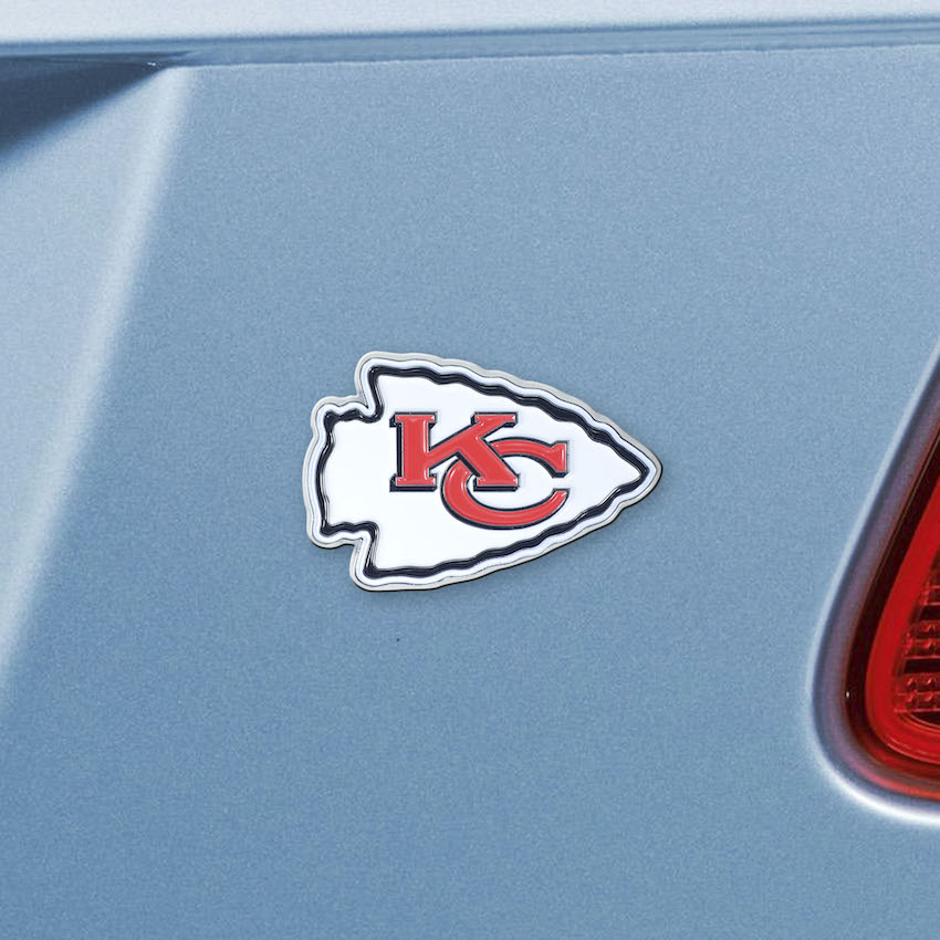 Kansas City Chiefs Color Metal Auto Emblem