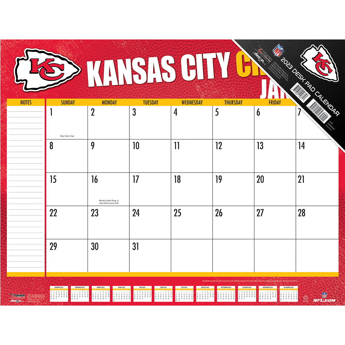 Kansas City Chiefs 2022 Box Calendar