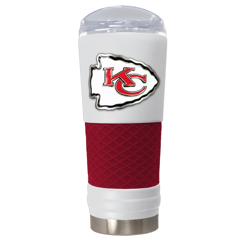 Kansas City Chiefs 24 oz DRAFT SERIES NFL Powder Coated Insulated Travel Tumbler