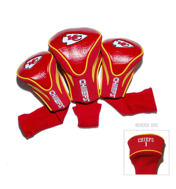 Kansas City Chiefs 3 Pack Contour Headcovers