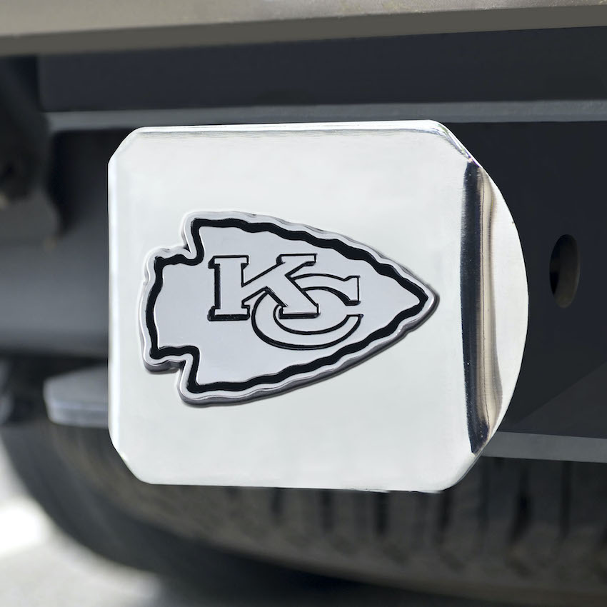 Kansas City Chiefs Chrome Trailer Hitch Cover