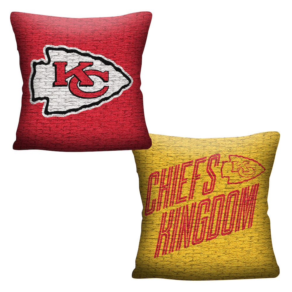 Kansas City Chiefs Double Sided INVERT Woven Pillow