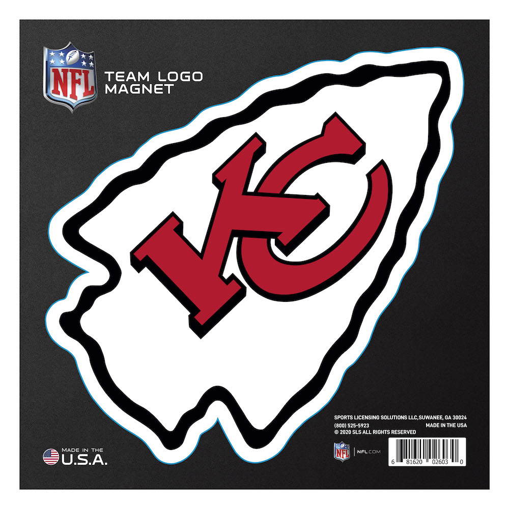 Kansas City Chiefs Large Team Logo Magnet - Indoor Outdoor