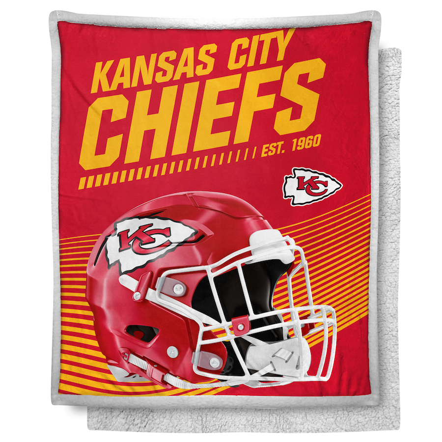 Kansas City Chiefs Mink SHERPA Throw Blanket