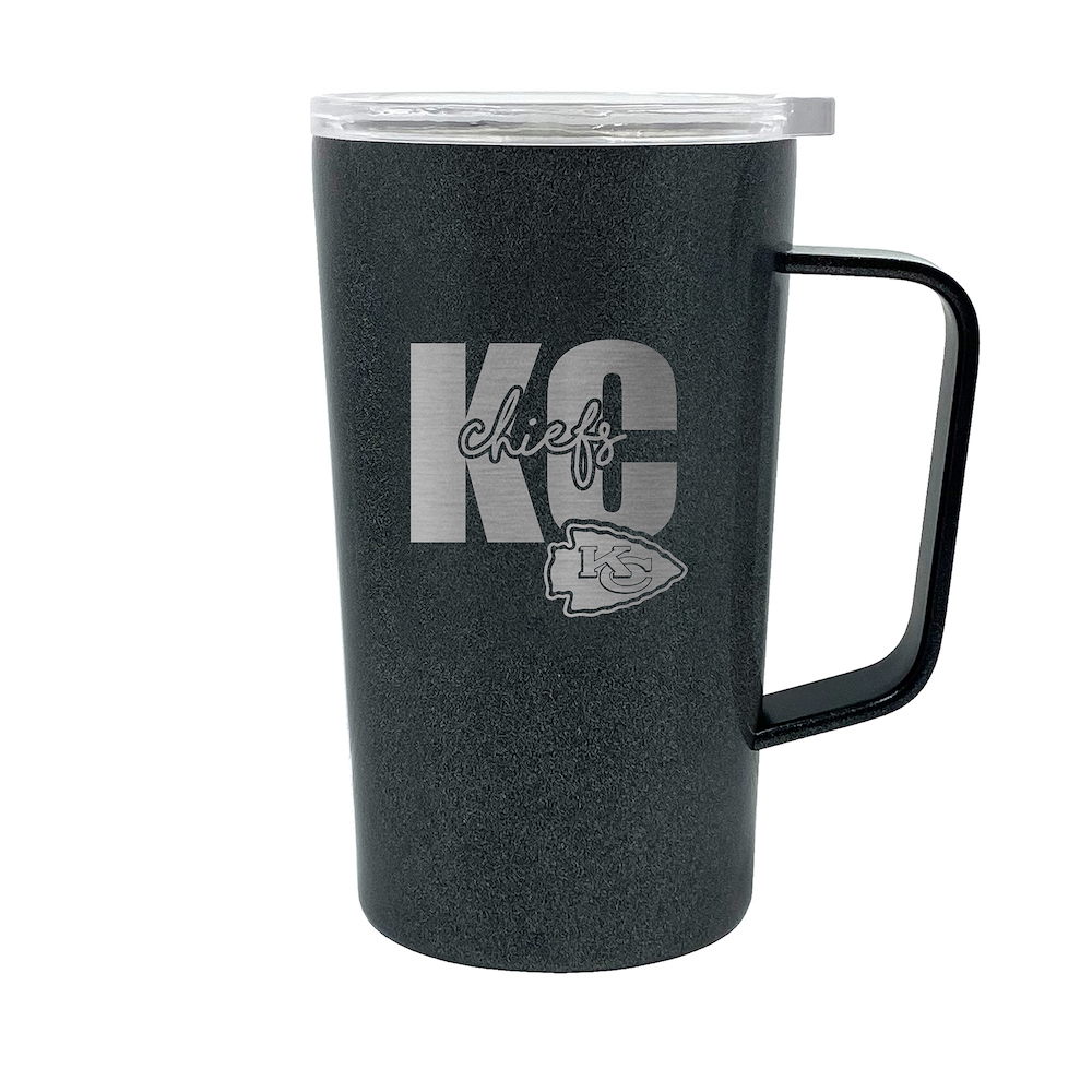 Kansas City Chiefs 18 oz HUSTLE Travel Mug - ONYX