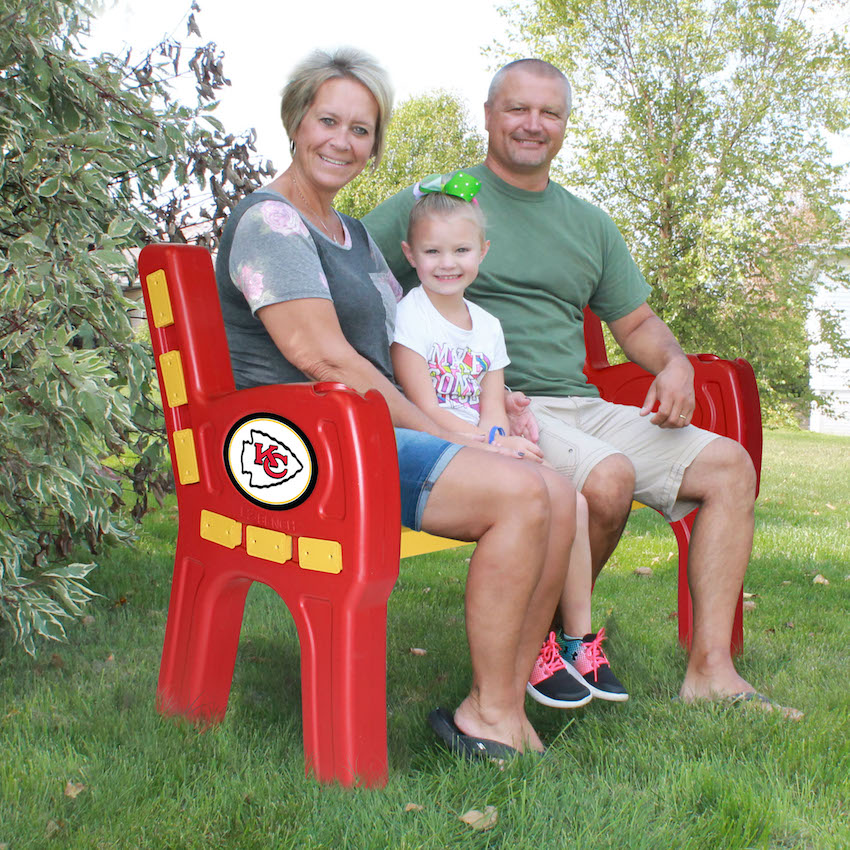 Kansas City Chiefs Park Bench