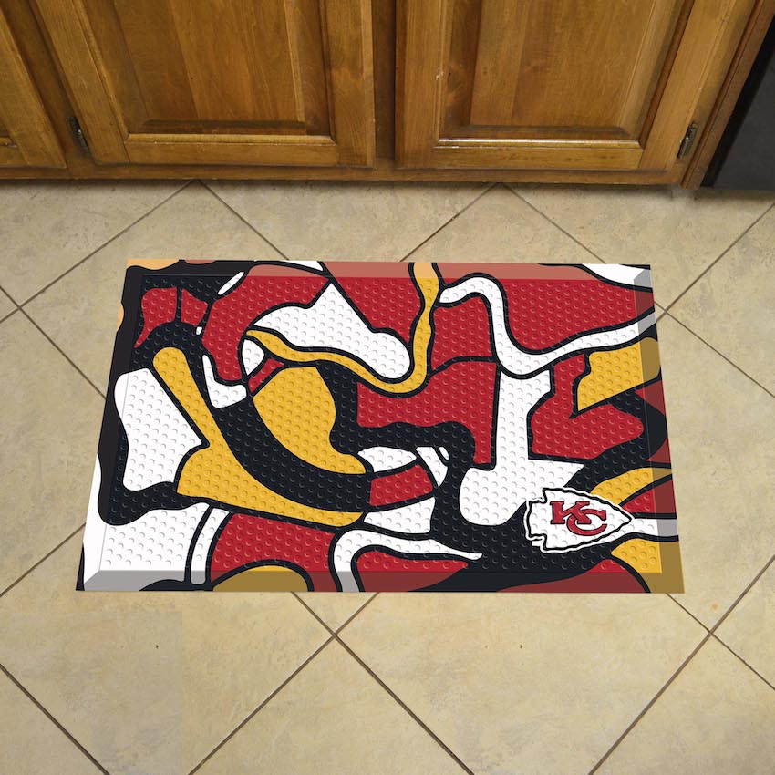 Kansas City Chiefs Quick Snap Style SCRAPER Door Mat