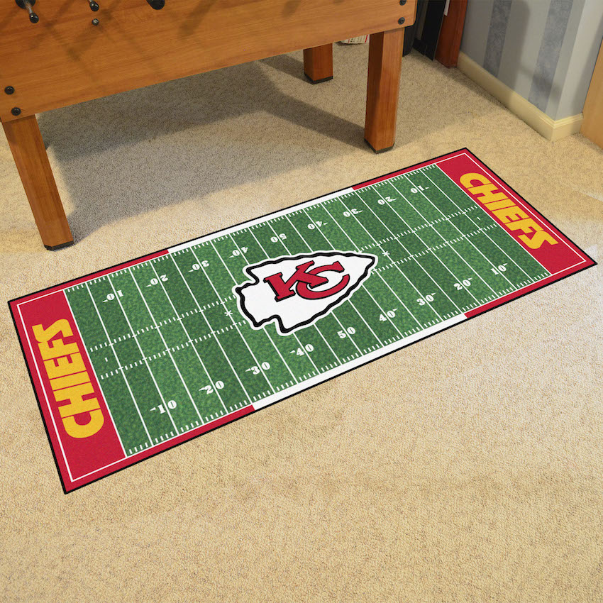 Kansas City Chiefs 30 x 72 Football Field Carpet Runner