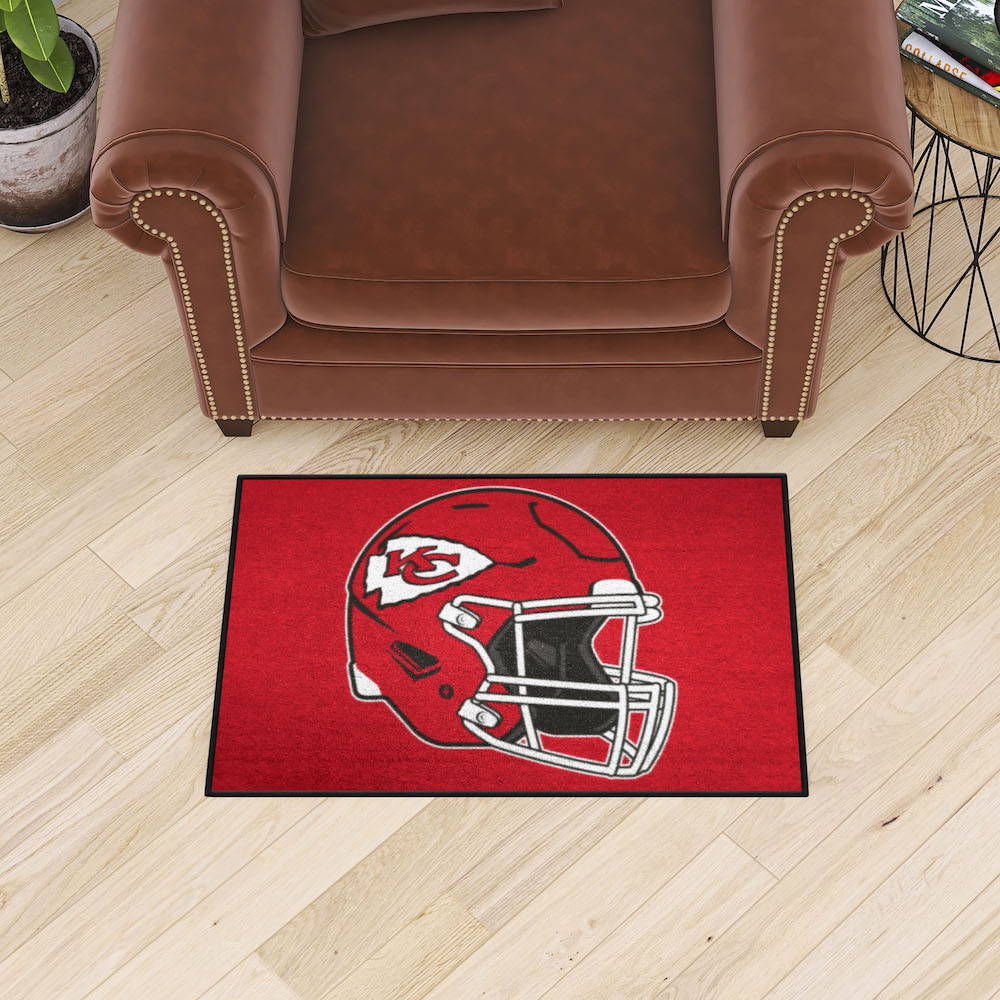 Kansas City Chiefs 20 x 30 STARTER Floor Mat - Helmet Logo