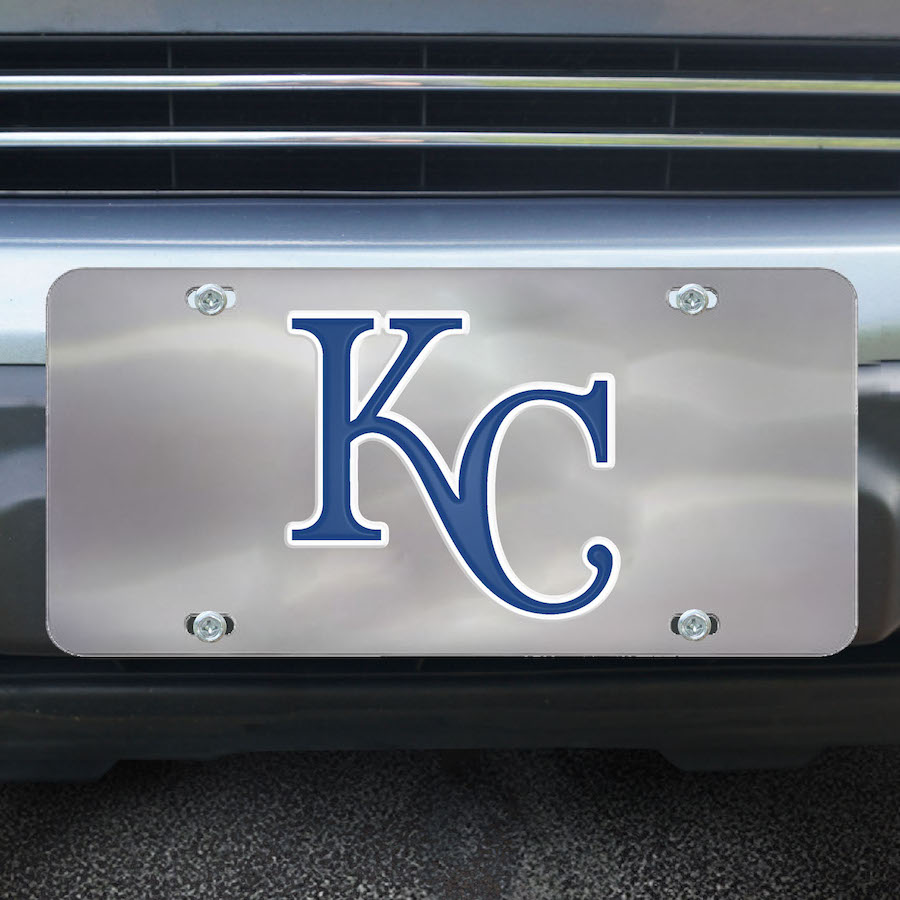 Kansas City Royals Stainless Steel Die-cast License Plate