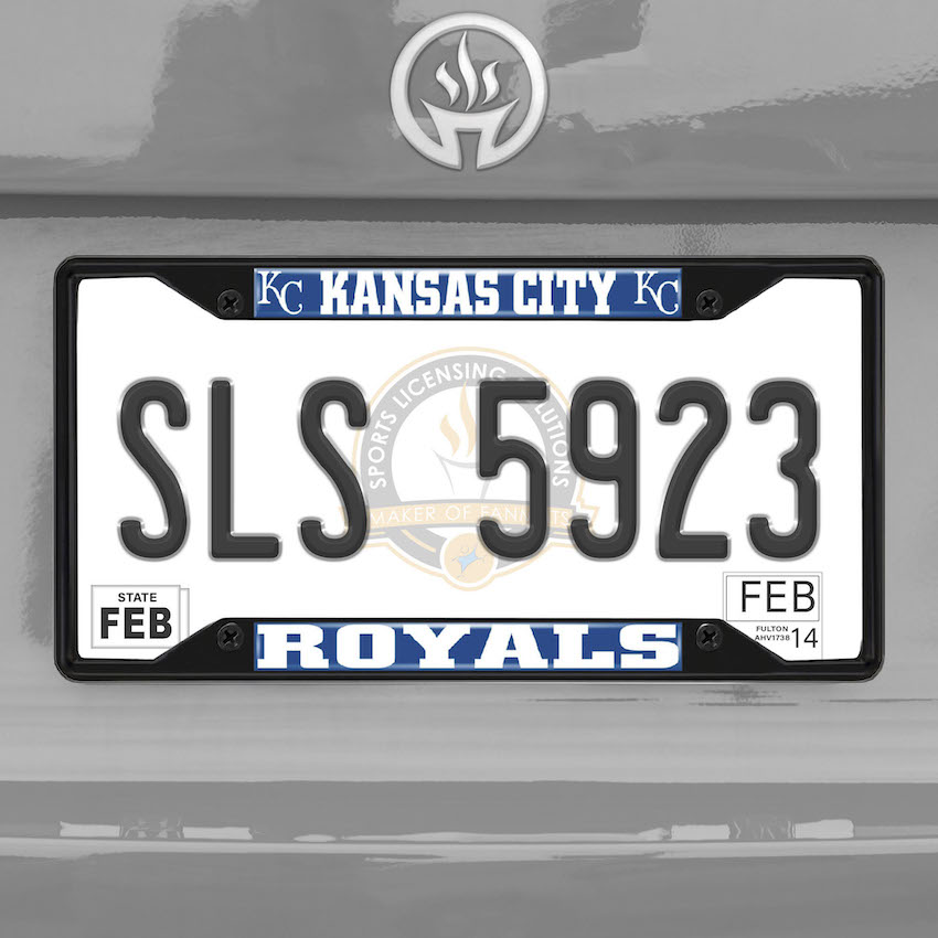 Kansas City Royals Black License Plate Frame