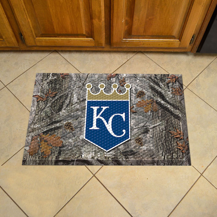 Kansas City Royals Camo Style SCRAPER Door Mat