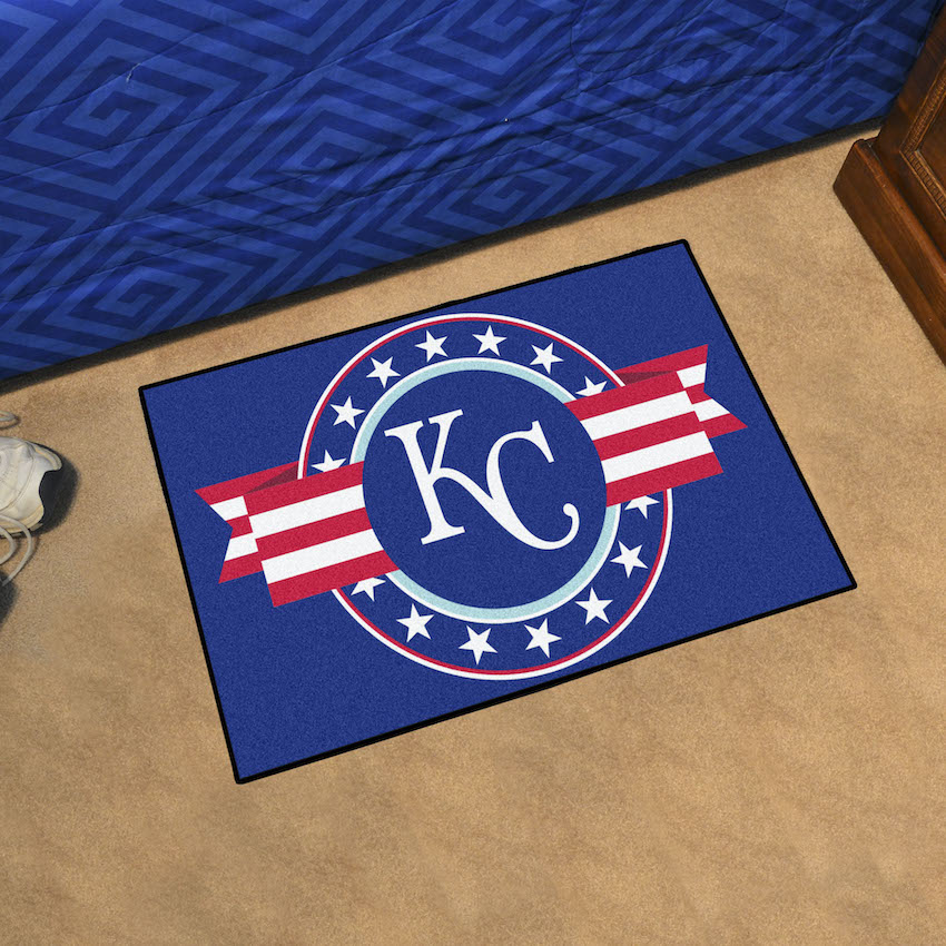 Kansas City Royals 20 x 30 PATRIOTIC Starter Floor Mat