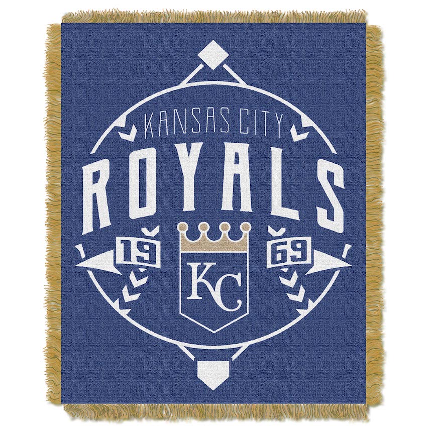 Kansas City Royals MLB Double Play Tapestry Blanket 48 x 60