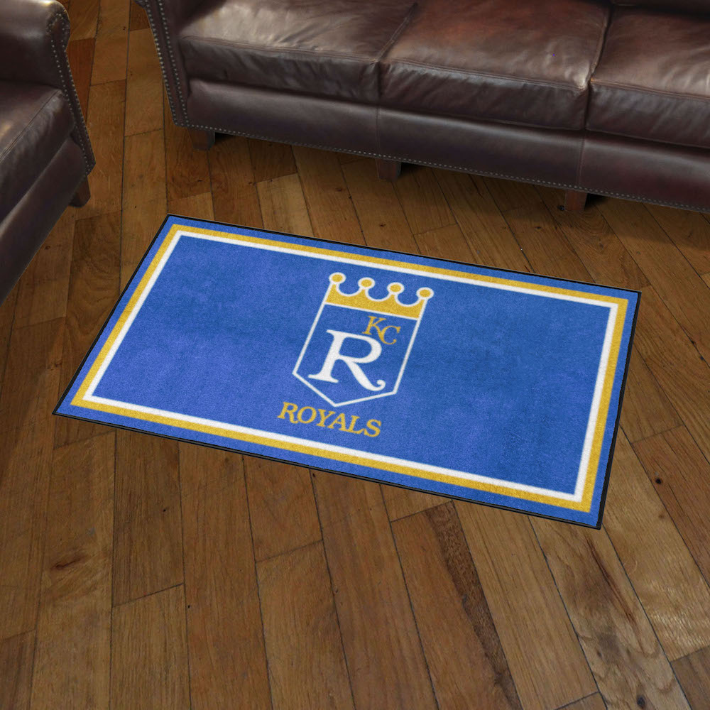 Kansas City Royals MLBCC Vintage 3x5 Area Rug Throwback Logo