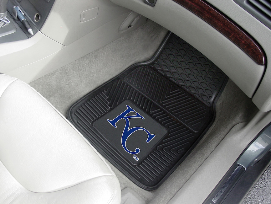 Kansas City Royals Car Floor Mats 18 x 27 Heavy Duty Vinyl Pair