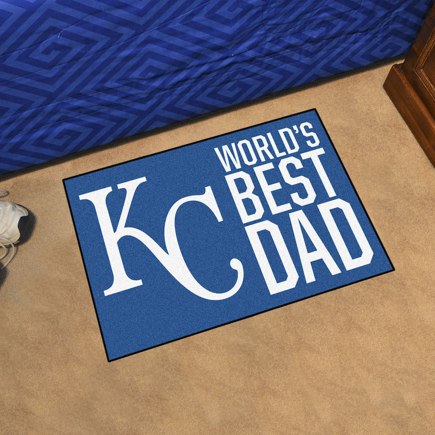 Kansas City Royals 20 x 30 WORLDS BEST DAD Floor Mat