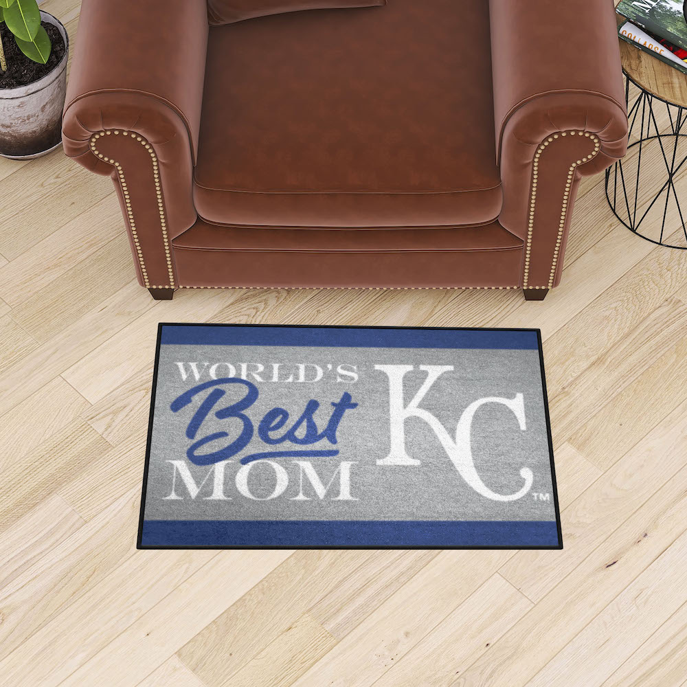 Kansas City Royals 20 x 30 WORLDS BEST MOM Floor Mat