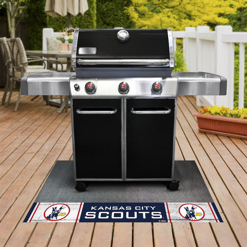 Kansas City Scouts Vintage Grill Mat - Throwback Logo