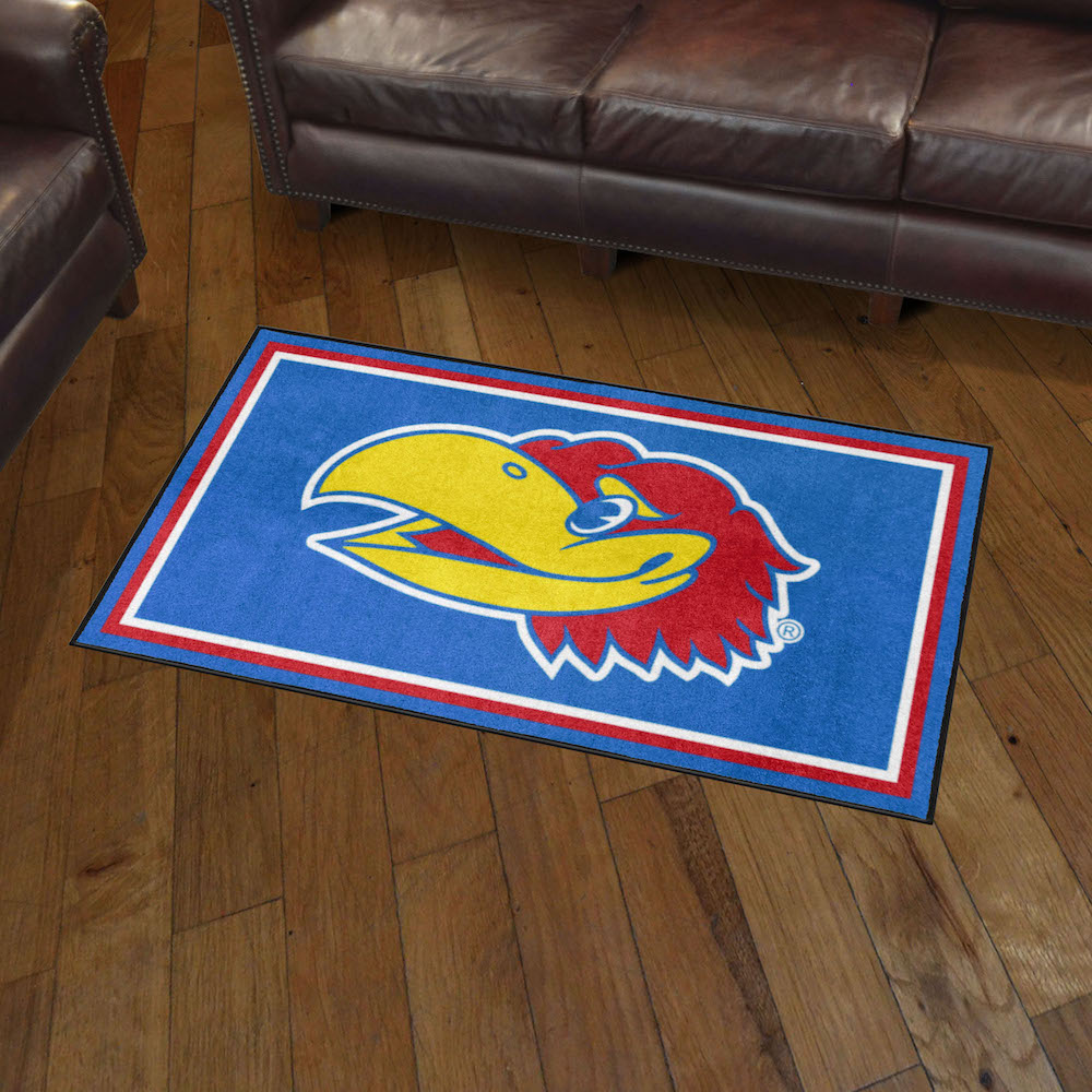 Kansas Jayhawks 3x5 Area Rug - 2nd Logo