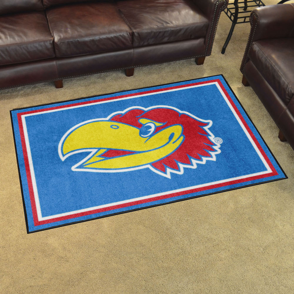 Kansas Jayhawks 4x6 Area Rug - 2nd Logo