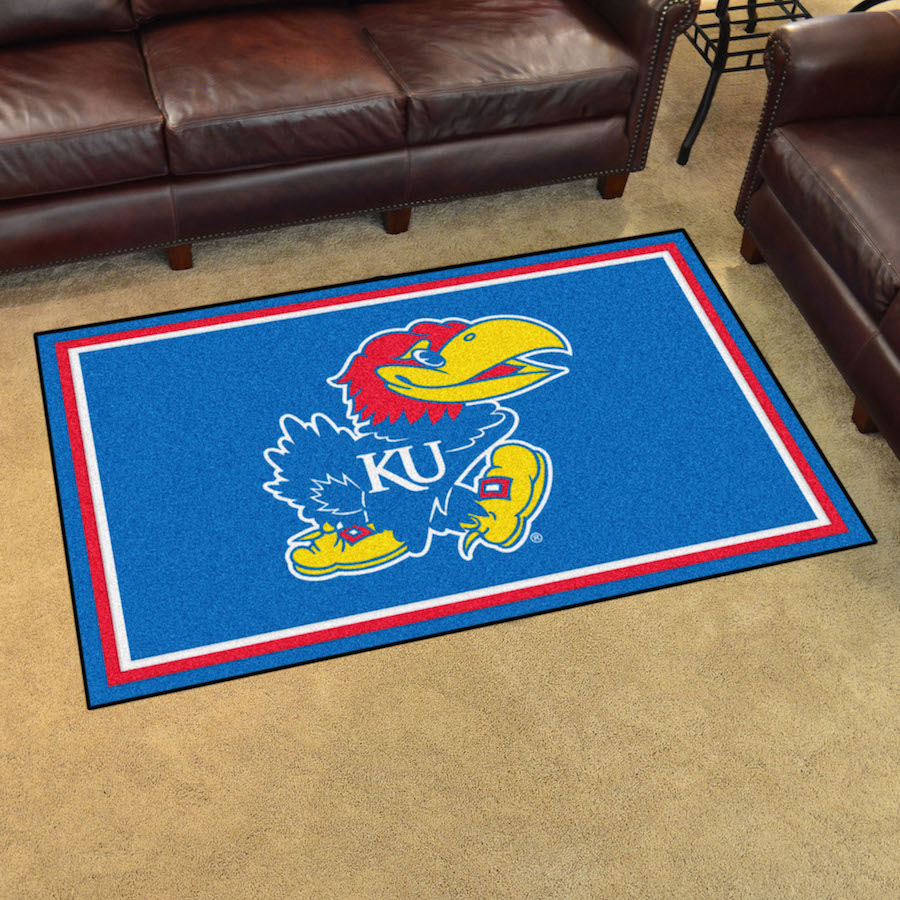 Kansas Jayhawks 4x6 Area Rug