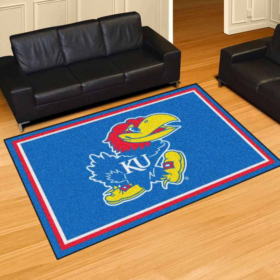 Kansas Jayhawks 5x8 Area Rug