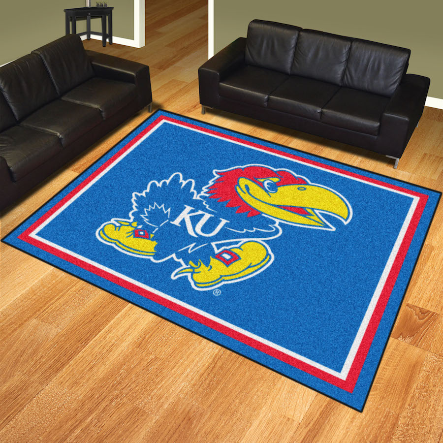 Kansas Jayhawks Ultra Plush 8x10 Area Rug