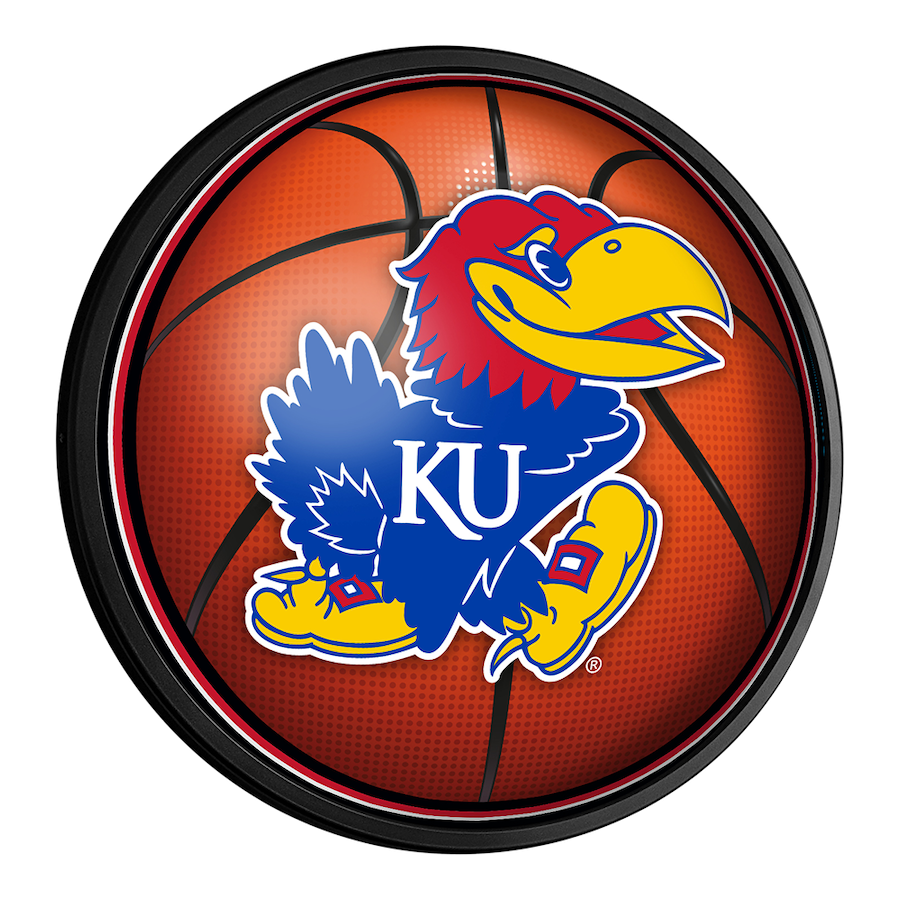 Kansas Jayhawks Slimline LED Wall Sign ~ BASKETBALL