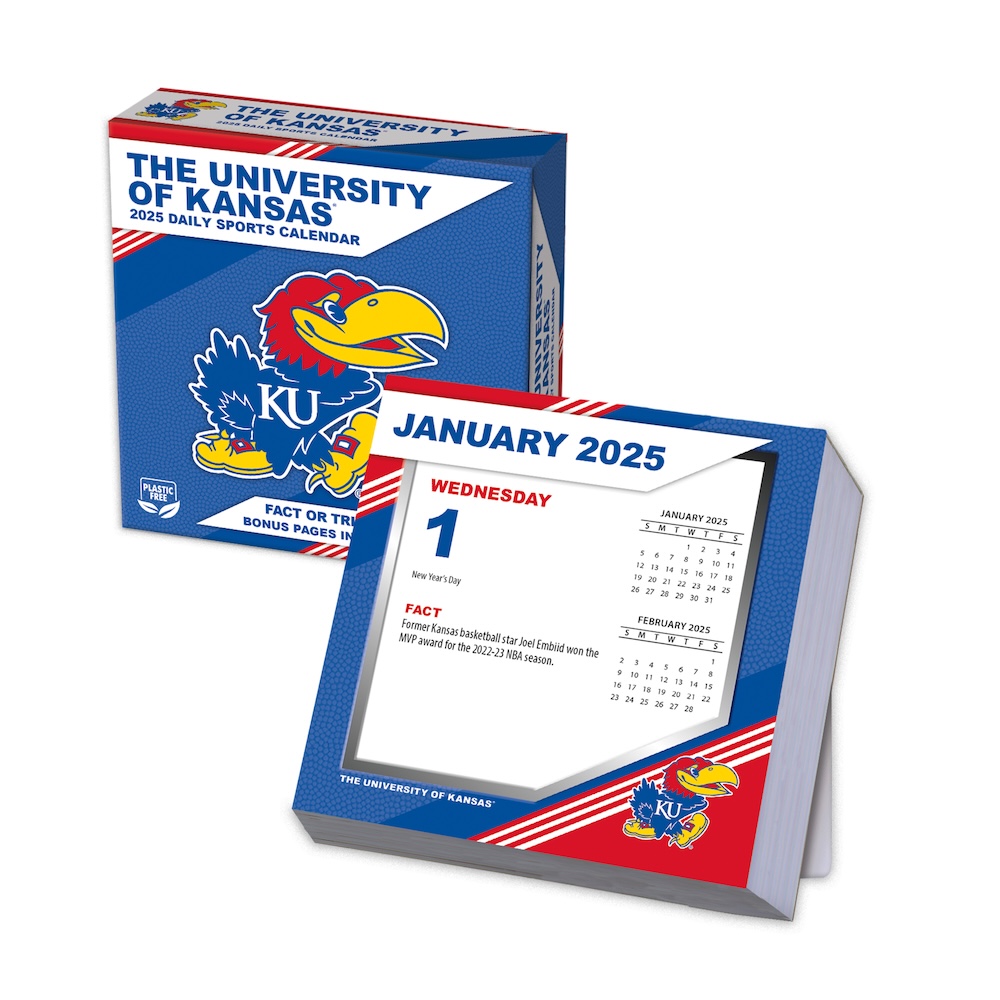 Kansas Jayhawks 2025 NCAA Page-A-Day Box Calendar