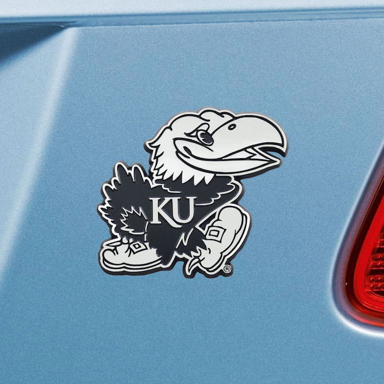 Kansas Jayhawks Metal Auto Emblem
